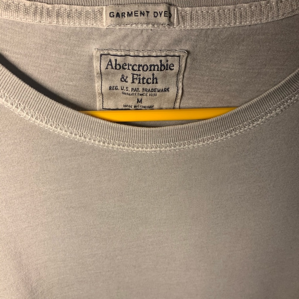 Two garment dyed long sleeve t shirts
